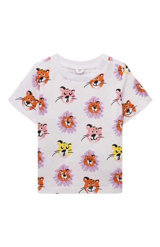 

Хлопковая футболка Stella McCartney, Белый