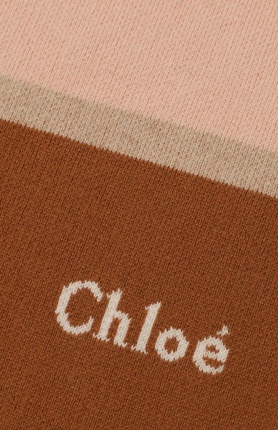 Шарф из хлопка и шерсти CHLOÉ светло-розового цвета по цене 11950 руб., арт. C20270, фото 2 Шарф из хлопка и шерсти CHLOÉ, арт. C20270, фото 2