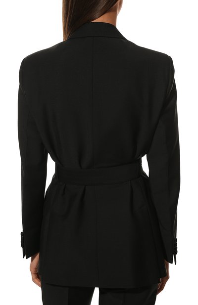 Двубортный жакет PRADA черного цвета по цене 400000 руб., арт. P561IH-1YB8-F0806-202, фото 4 Двубортный жакет PRADA, арт. P561IH-1YB8-F0806-202, фото 4