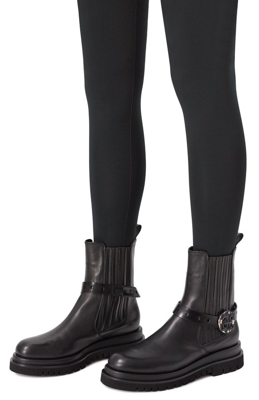 Кожаные ботинки Fabi FD9102/BAR0N Чёрный  FD9102/BAR0N Фото 2