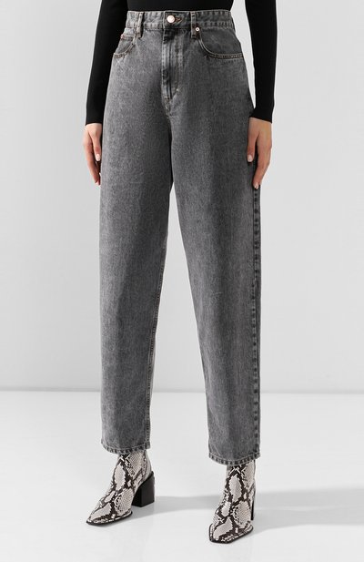 Джинсы ISABEL MARANT ETOILE светло-серого цвета по цене 26950 руб., арт. PA1360-19A022E/C0RSYJ, фото 3 Джинсы ISABEL MARANT ETOILE, арт. PA1360-19A022E/C0RSYJ, фото 3