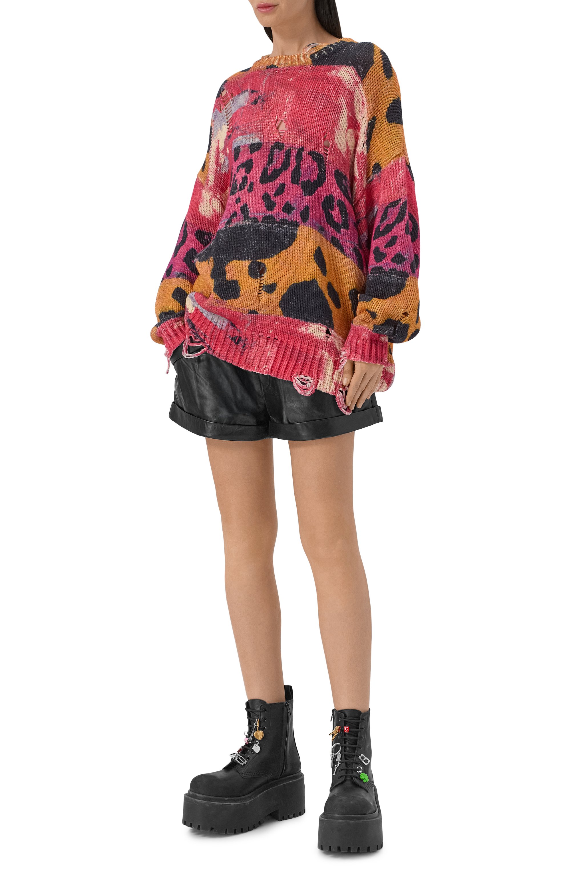 Кожаные шорты R13, арт. R13WR568-R426A_001, фото 2