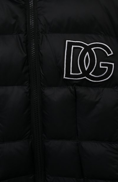 Утепленное пальто DOLCE & GABBANA черного цвета по цене 76350 руб., арт. L5JB01/G7KZ8/8-14, фото 3 Утепленное пальто DOLCE & GABBANA, арт. L5JB01/G7KZ8/8-14, фото 3