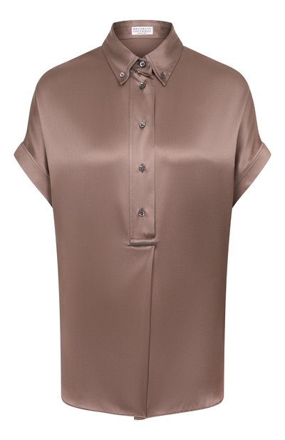 �Женская атласная блузка BRUNELLO CUCINELLI, арт. M0C59RA915