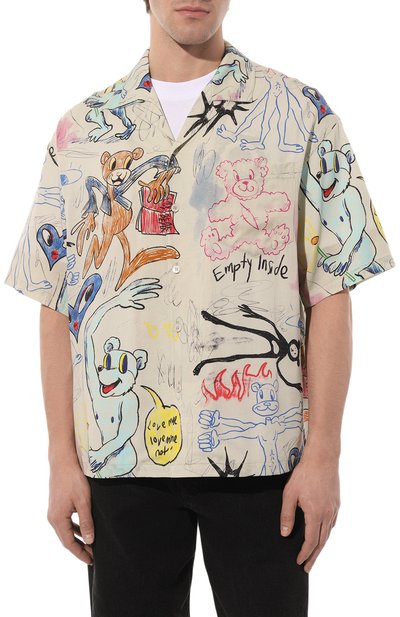 Рубашка из вискозы DOMREBEL, арт. SCRIBBLE/CAMP SHIRT, фото 3