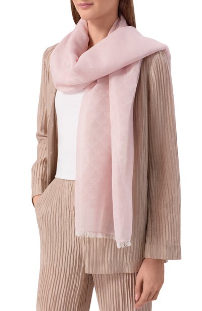 Шарф из хлопка и вискозы EMPORIO ARMANI, арт. EW004587/AF25423, фото 2