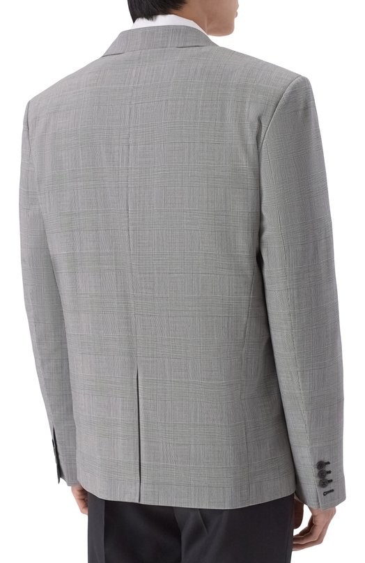Шерстяной пиджак Balmain GH1SI880/WD37 Серый  GH1SI880/WD37 Фото 4