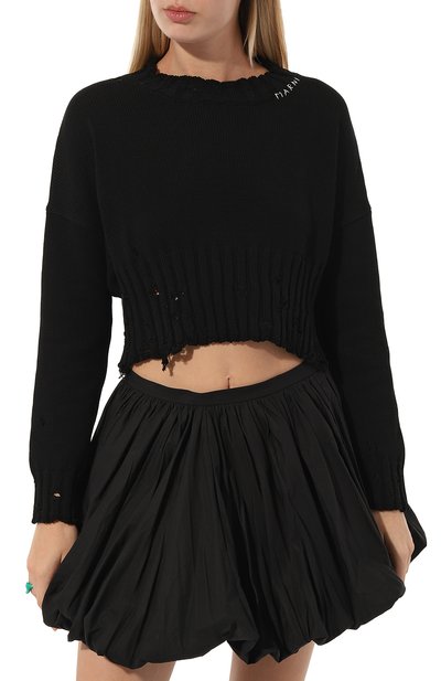 Хлопковый свитер MARNI, арт. GCMD0276A1/UFC652, фото 3