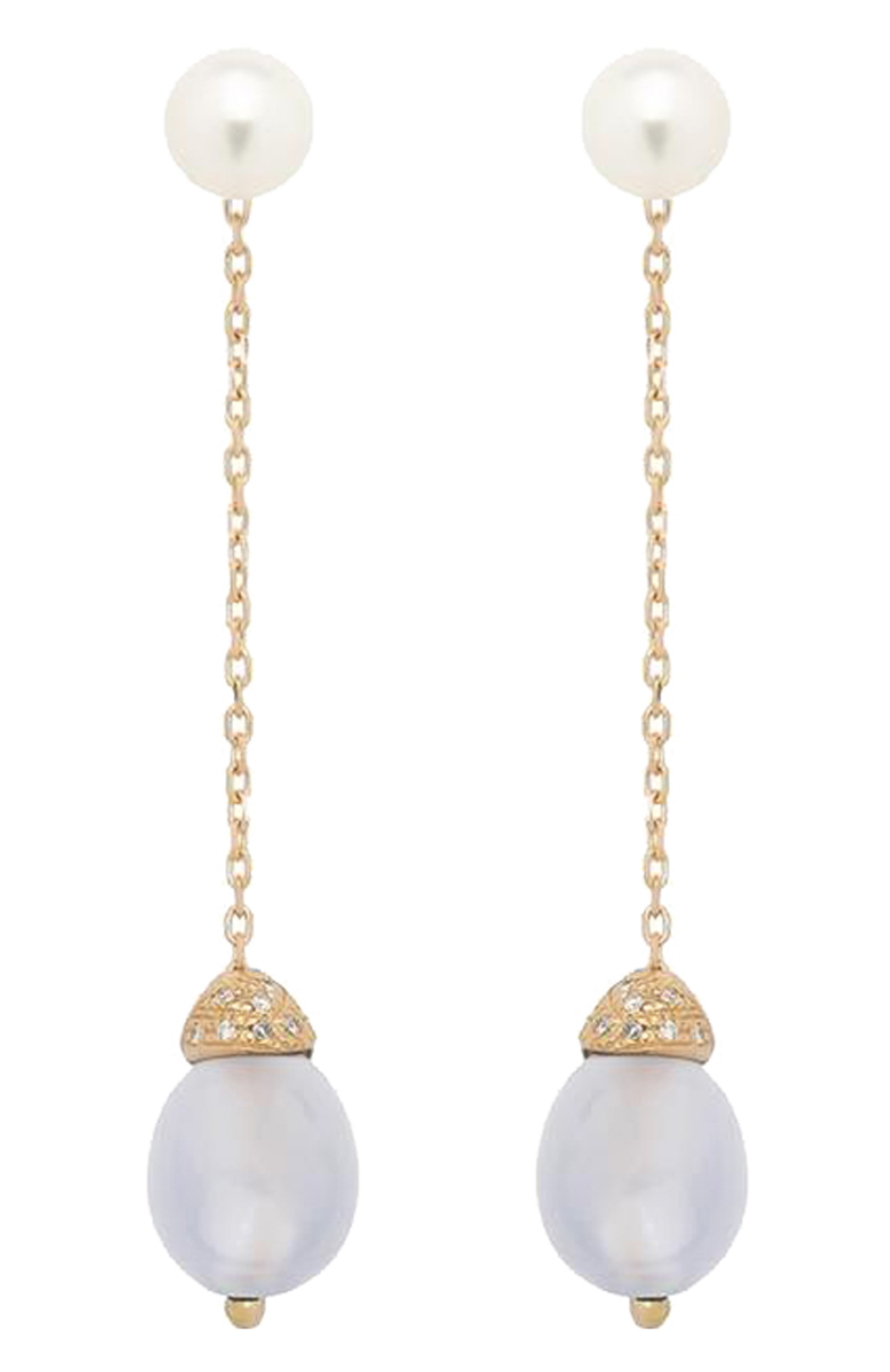 Серьги MIMI бесцветного цвета по цене 156000 руб., арт. O22BAKCC10-6, фото 1 Серьги MIMI, арт. O22BAKCC10-6, фото 1