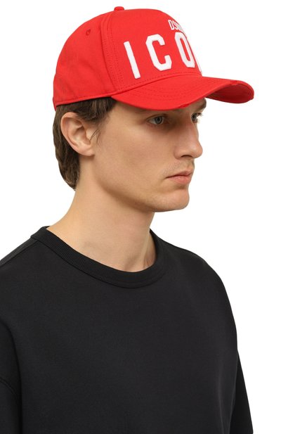 Хлопковая бейсболка icon DSQUARED2, арт. BCM0412 05C00001, фото 2