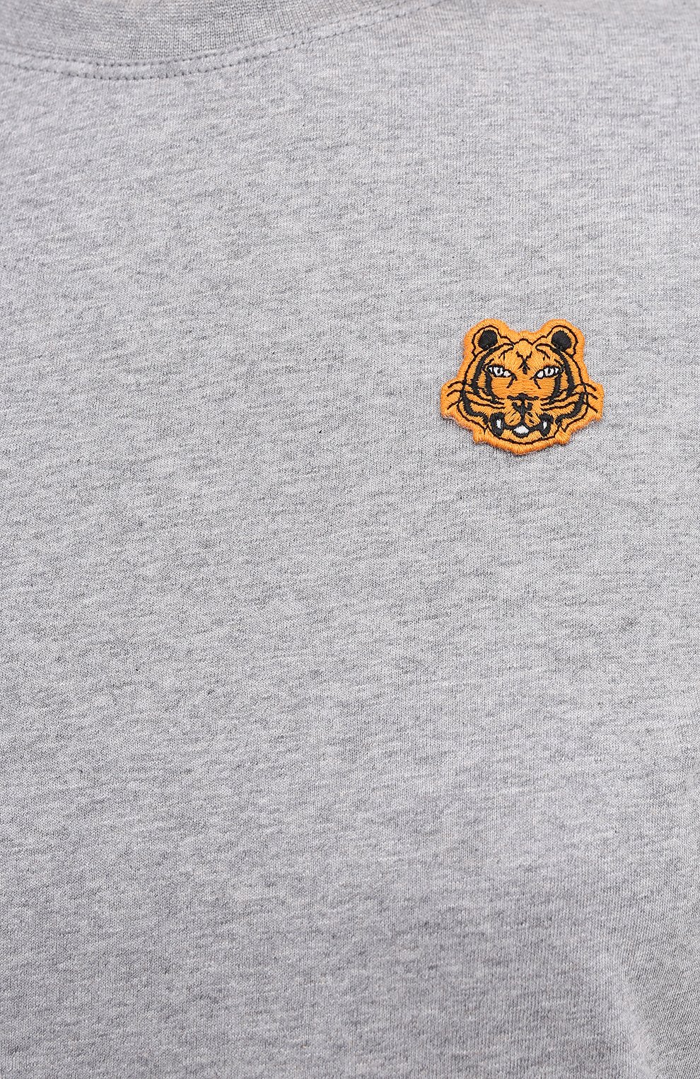 Хлопковая футболка KENZO серого цвета по цене 10900 руб., арт. FA62TS8434SJ, фото 5 Хлопковая футболка KENZO, арт. FA62TS8434SJ, фото 5