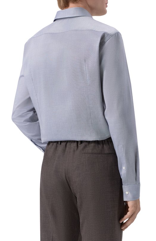 Хлопковая сорочка HUGO 50524842 Синий  50524842 Фото 4