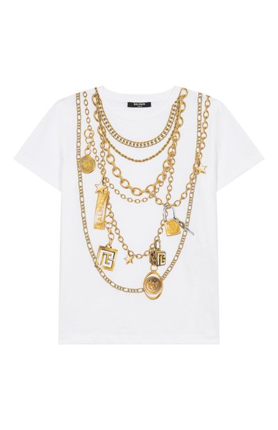 Хлопковая футболка BALMAIN, арт. BX8C41
