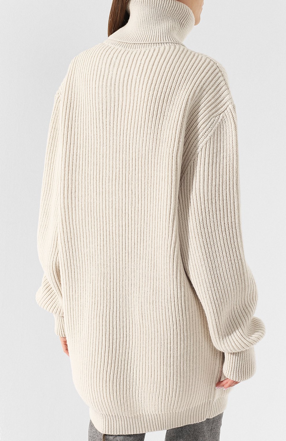 Удлиненный шерстяной пуловер свободного кроя MAISON MARGIELA, арт. S29GP0057/S16555, фото 4