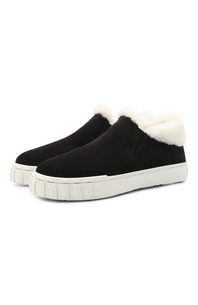 Замшевые слипоны MIU MIU, арт. 5T382D-3J9N-F0889-005, фото 1