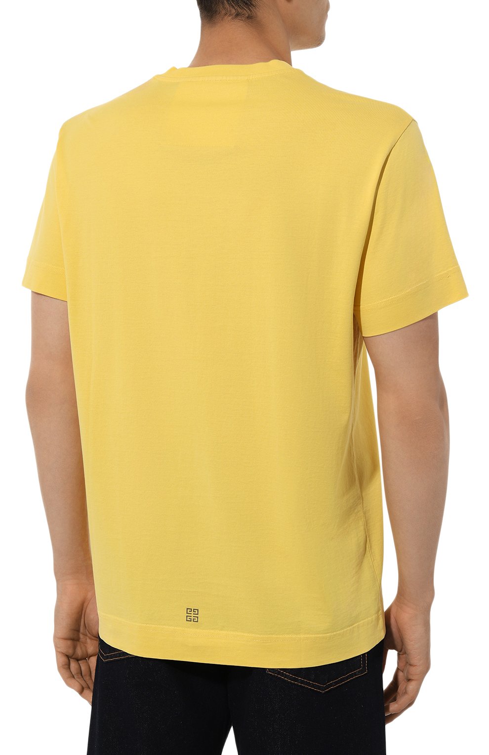 Хлопковая футболка GIVENCHY, арт. BM716R/3YEL, фото 4