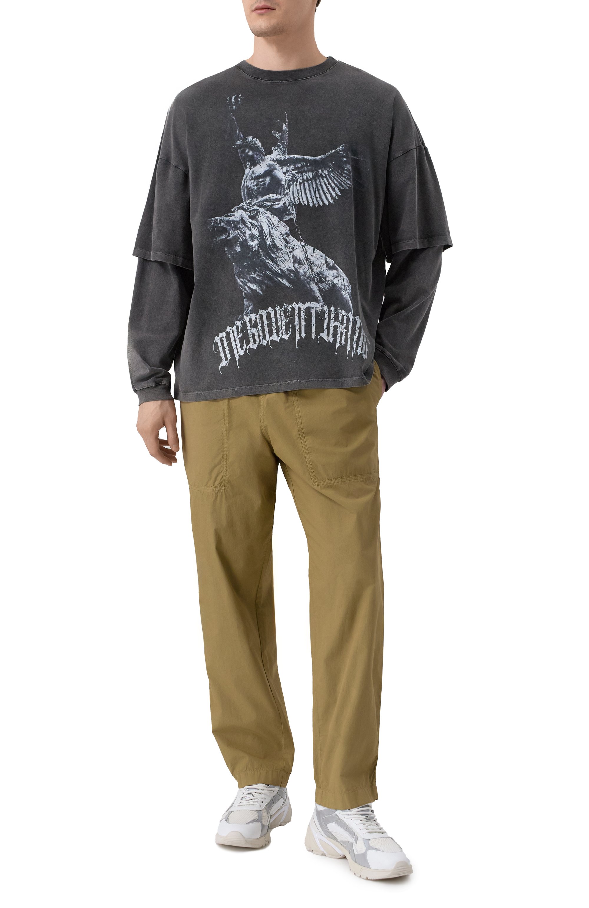 Хлопковый лонгслив DIEGO VENTURINO, арт. DVTS-MLCD00, фото 2