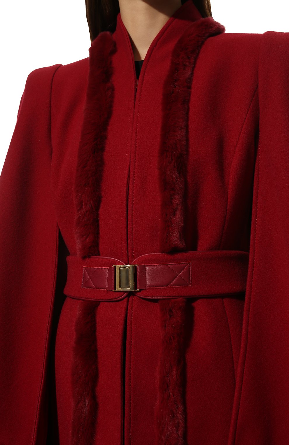 Кейп из шерсти и кашемира ZUHAIR MURAD, арт. CTF19310/WSBL001, фото 5