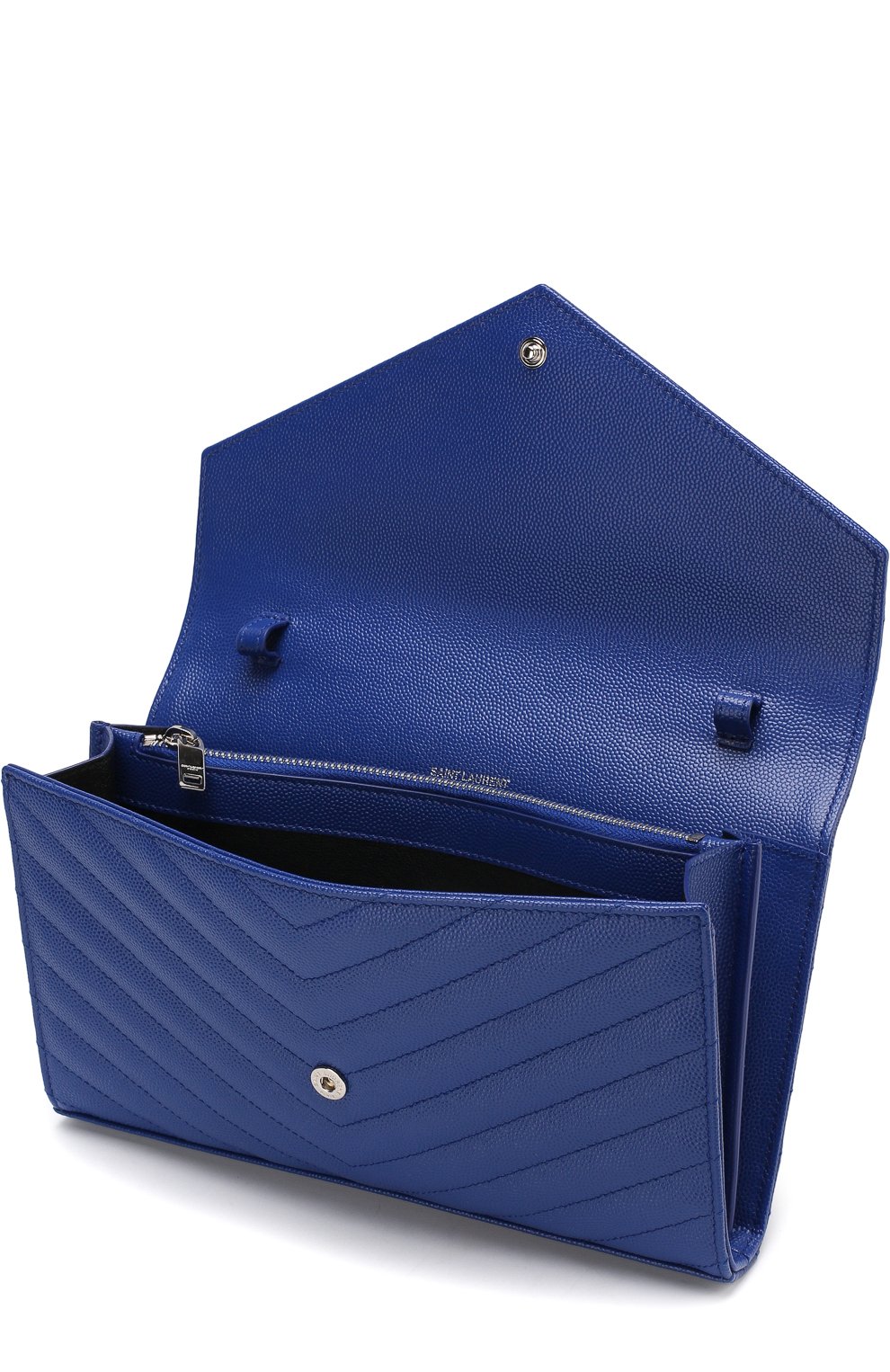 Клатч monogram mini SAINT LAURENT синего цвета по цене 208000 руб., арт. 377828/B0W02, фото 4 Клатч monogram mini SAINT LAURENT, арт. 377828/B0W02, фото 4