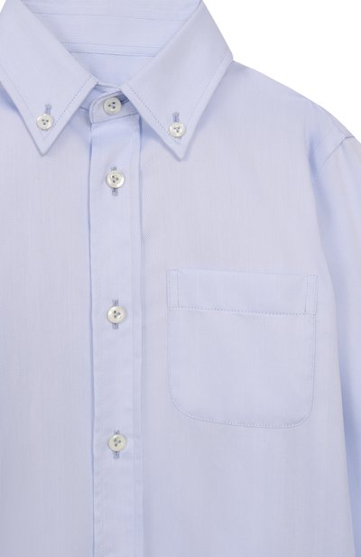 Хлопковая рубашка VAN LAACK голубого цвета по цене 12500 руб., арт. VL-T0BY-P0/150082/116-134, фото 3 Хлопковая рубашка VAN LAACK, арт. VL-T0BY-P0/150082/116-134, фото 3
