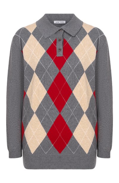 Женское поло из хлопка и кашемира ADDICTED, арт. AD2603