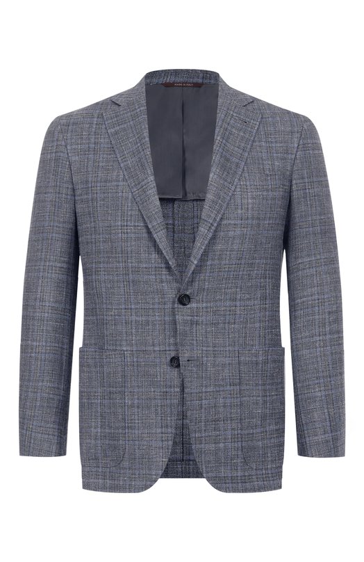 Пиджак из шерсти и шелка Canali 23275 CF00447 Голубой 23275 CF00447