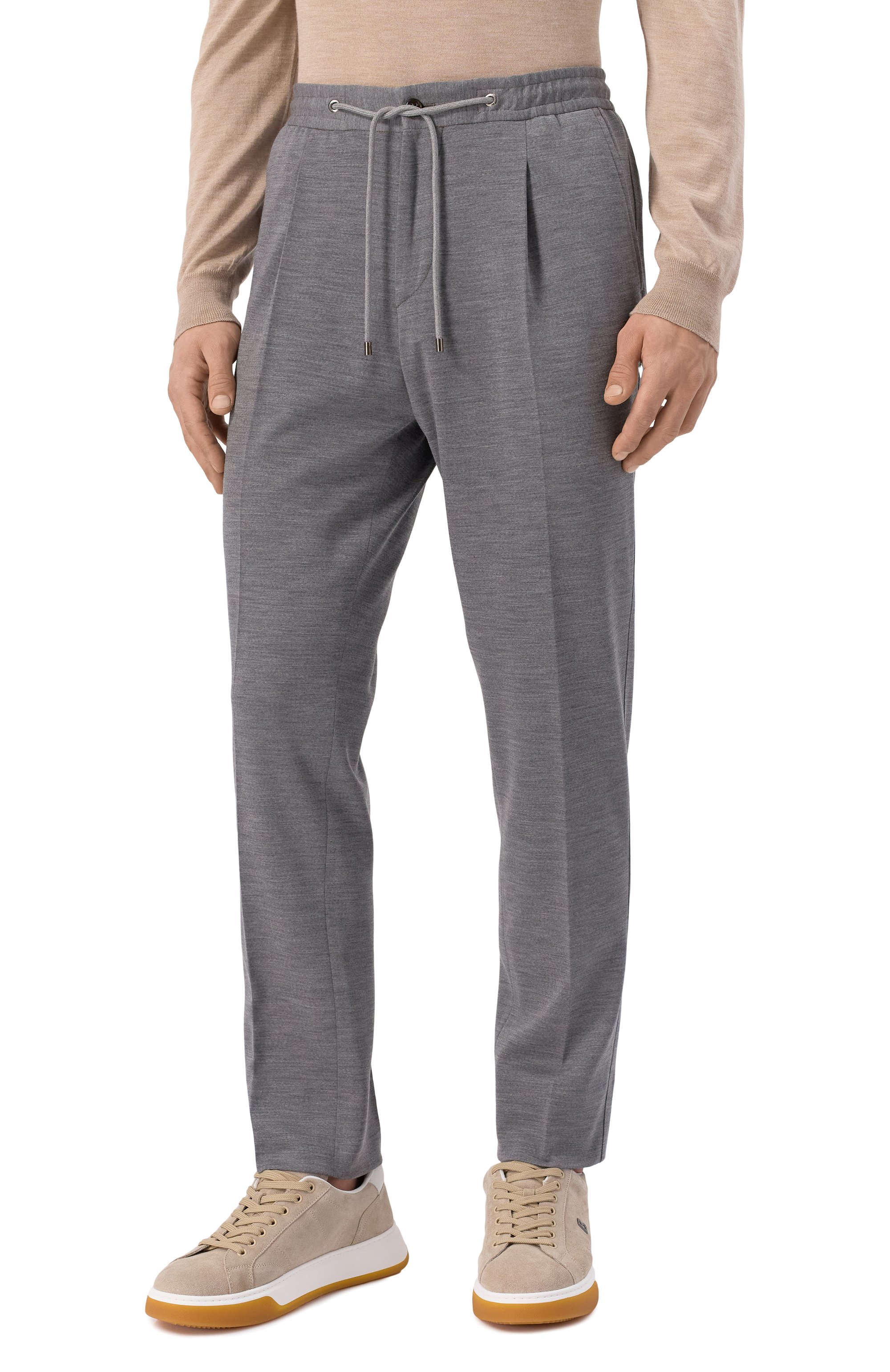 Брюки из шерсти и хлопка CORNELIANI, арт. 254L19-2518800, фото 3