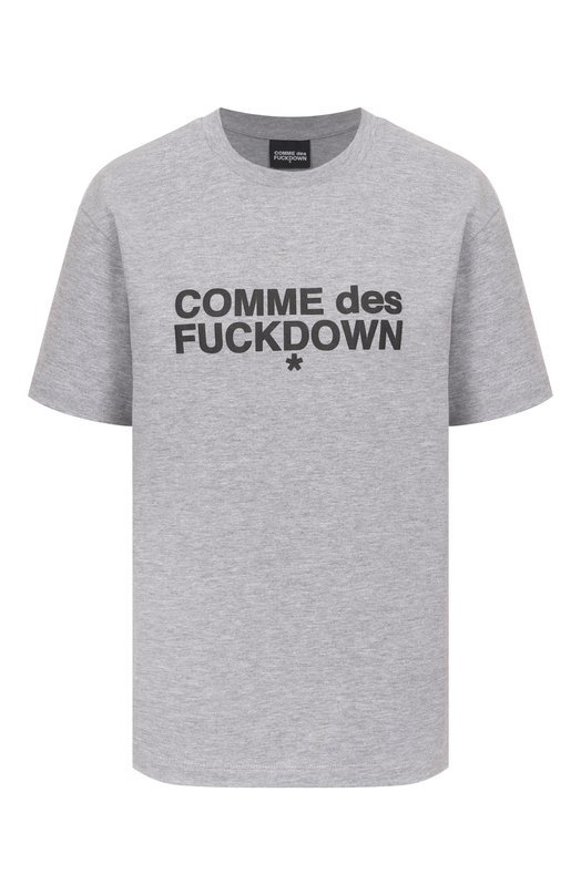 Хлопковая футболка Comme des Fuckdown CFABW01356 Серый CFABW01356