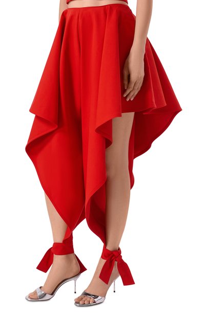 Хлопковые брюки ALAIA красного цвета по цене 231000 руб., арт. AA9P1364W112C, фото 3 Хлопковые брюки ALAIA, арт. AA9P1364W112C, фото 3