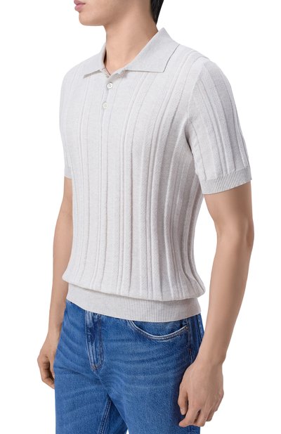 Хлопковое поло BRUNELLO CUCINELLI, арт. M29806305, фото 3