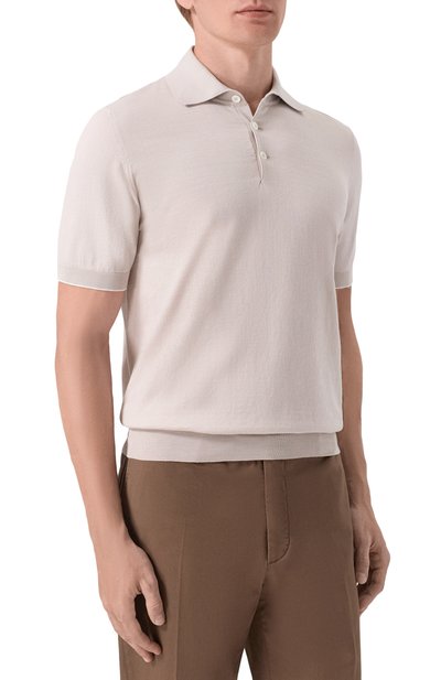 Хлопковое поло BRUNELLO CUCINELLI, арт. M29800125, фото 3