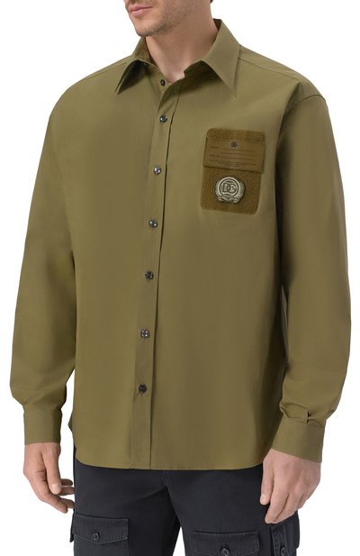 Хлопковая рубашка DOLCE & GABBANA, арт. G50E4Z/FUFN9, фото 3