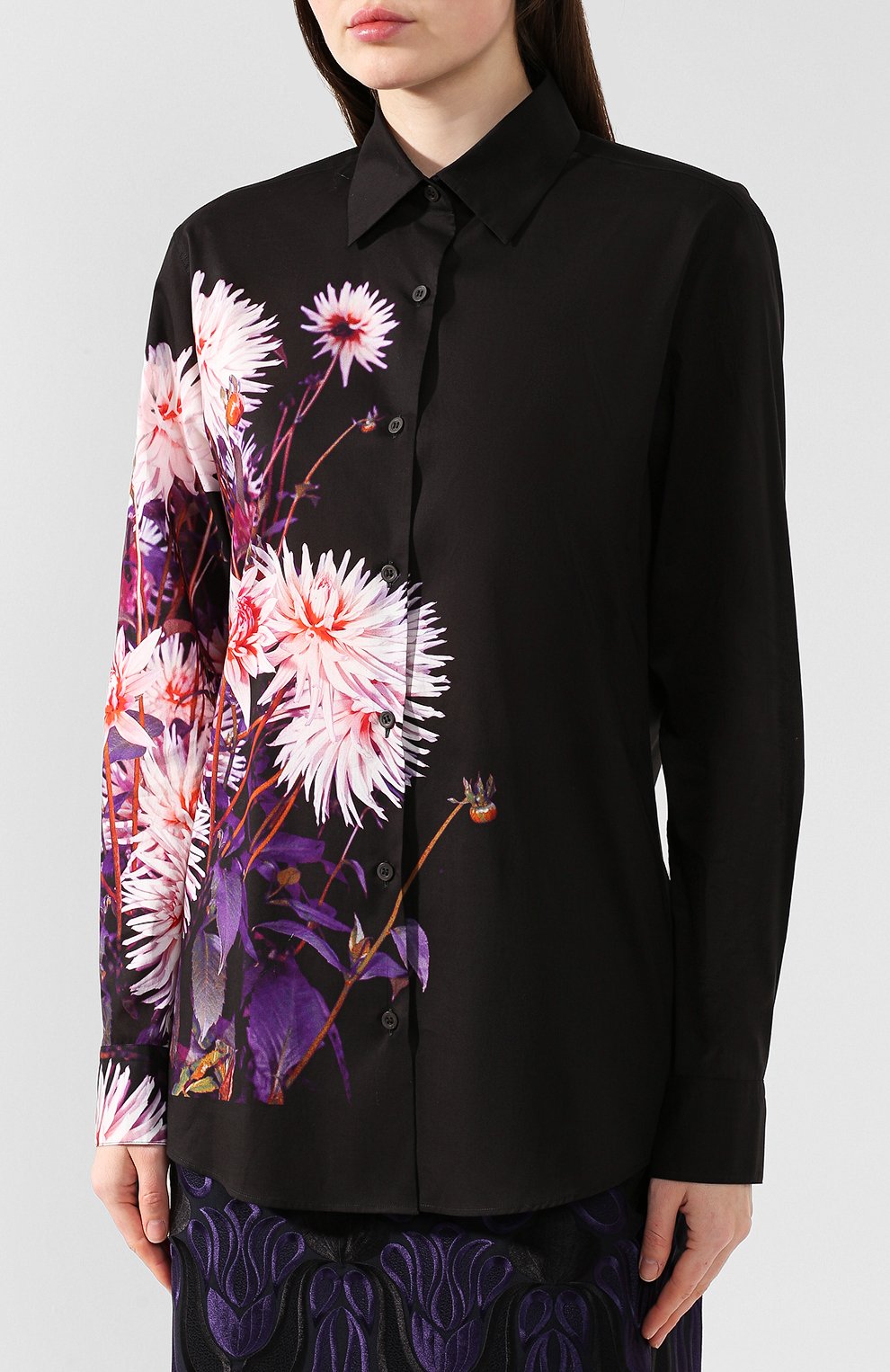 Хлопковая рубашка DRIES VAN NOTEN, арт. 192-30742-8417, фото 3