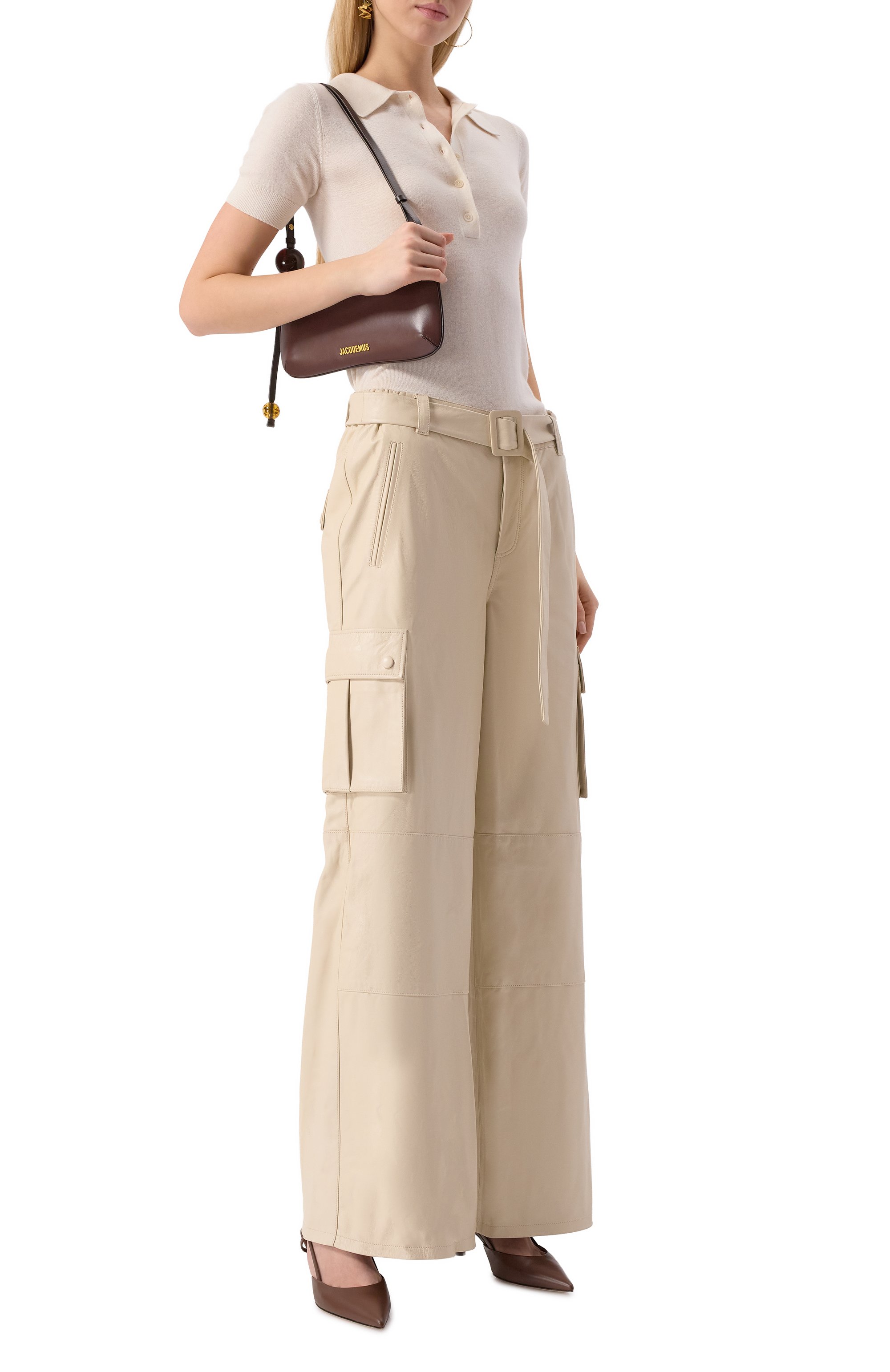 Кожаные брюки-карго JACOB LEE, арт. WLP086SS25EC, фото 2