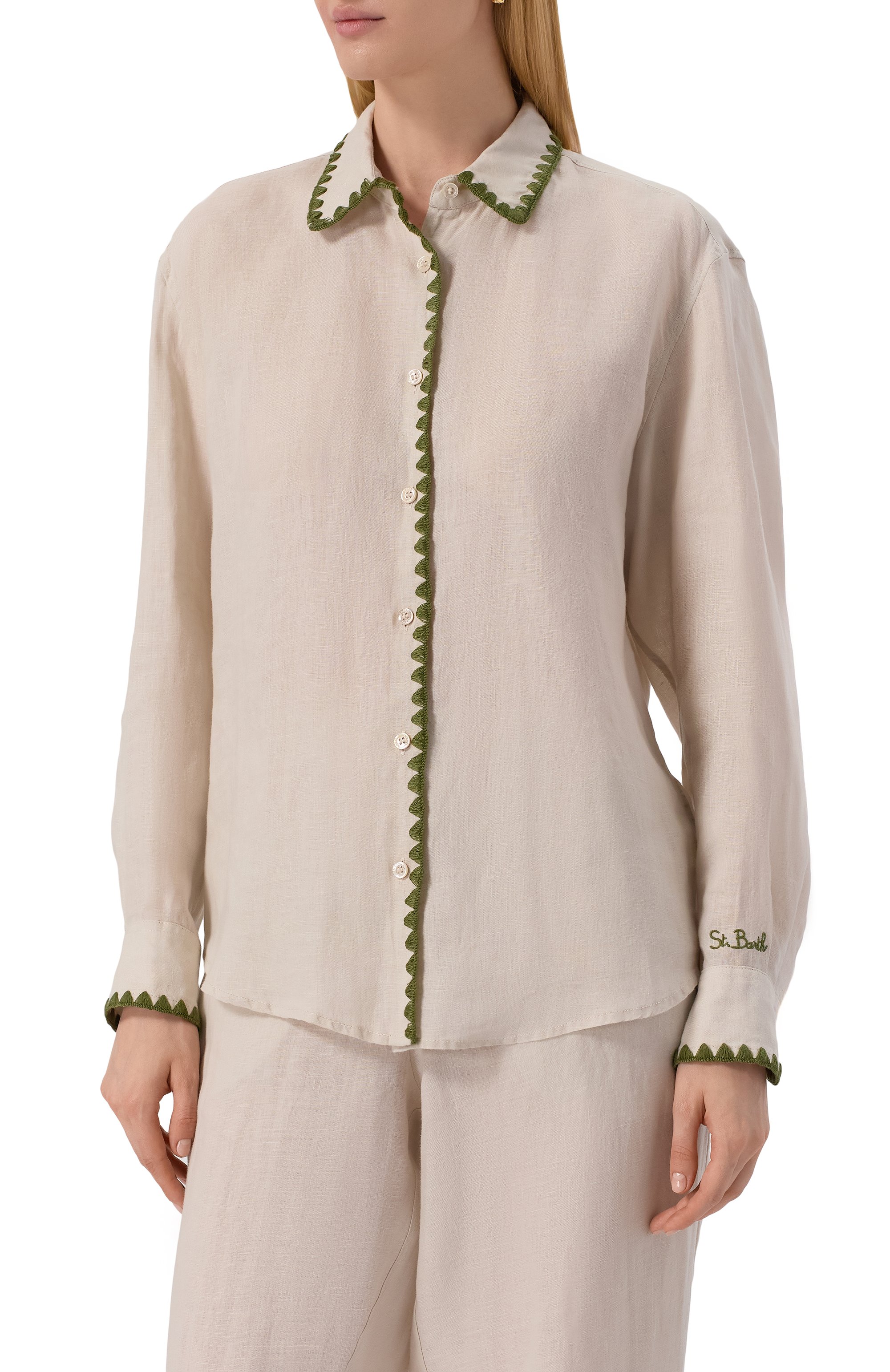 Льняная рубашка MC2 SAINT BARTH, арт. STBW MEREDITH/06874H, фото 3