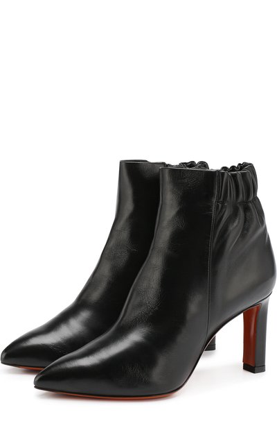 Кожаные ботильоны на шпильке SANTONI, арт. WTKK57480HI2GSCKN01, фото 1