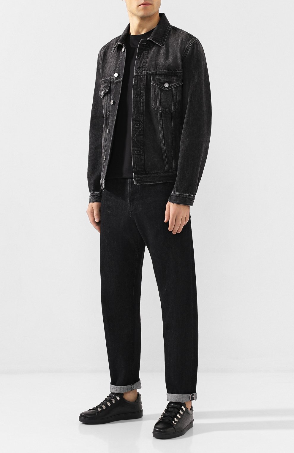 Кожаные кеды BALMAIN, арт. SM0C169/LSEB, фото 2