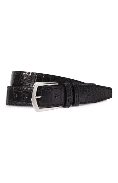Мужской ремень кожи крокодила KITON, арт. USC6135N00102