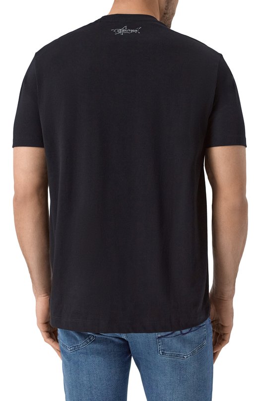 Хлопковая футболка Paul&Shark 25411071/XL Чёрный  25411071/XL Фото 4