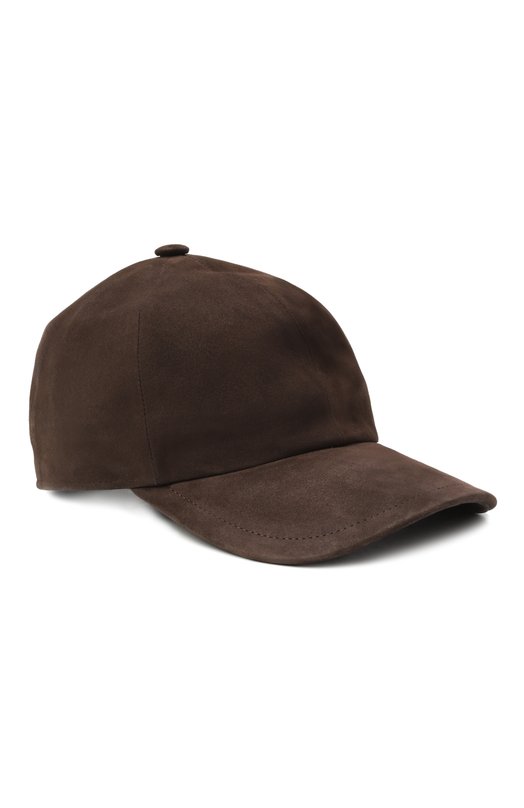 Замшевая бейсболка Kiton D60787K0524H01 Коричневый D60787K0524H01