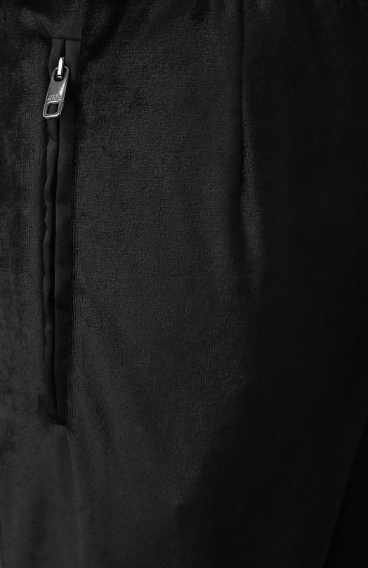 Бархатные брюки Dolce & Gabbana GP09XZ/HU7S0 Чёрный  GP09XZ/HU7S0 Фото 5