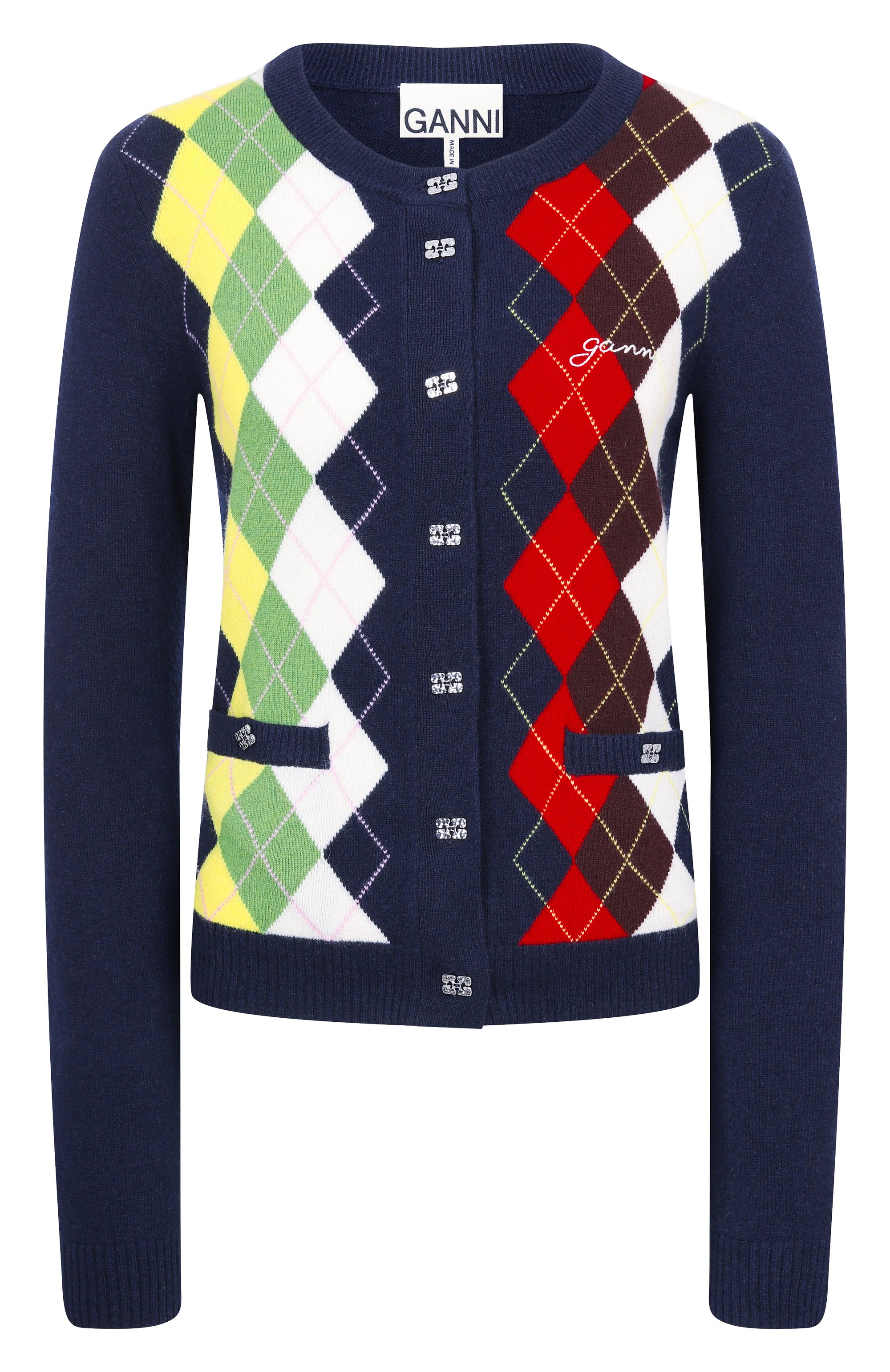 Кардиган из шерсти и кашемира GANNI, арт. A1070055, фото 1