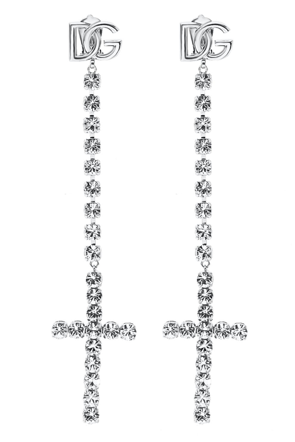 Клипсы DOLCE & GABBANA серебряного цвета по цене 95150 руб., арт. WEP4C1 W1111, фото 1 Клипсы DOLCE & GABBANA, арт. WEP4C1 W1111, фото 1