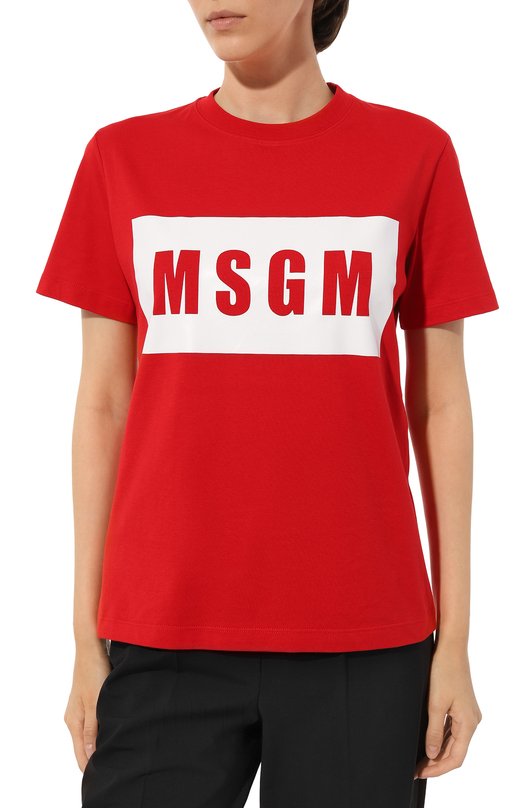 фото Хлопковая футболка msgm