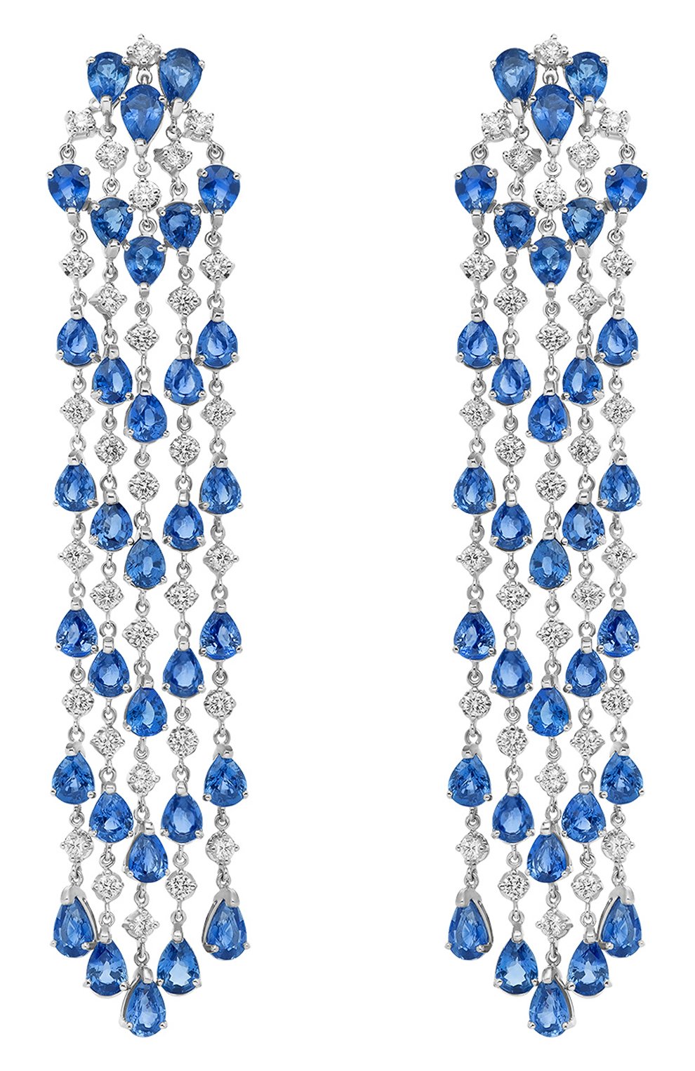 Серьги chandelier MERCURY бесцветного цвета по цене 4342000 руб., арт. MEM3669WS, фото 1 Серьги chandelier MERCURY, арт. MEM3669WS, фото 1