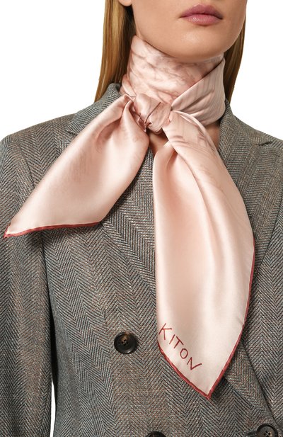 Шелковый платок KITON, арт. D53754K0942F01, фото 2
