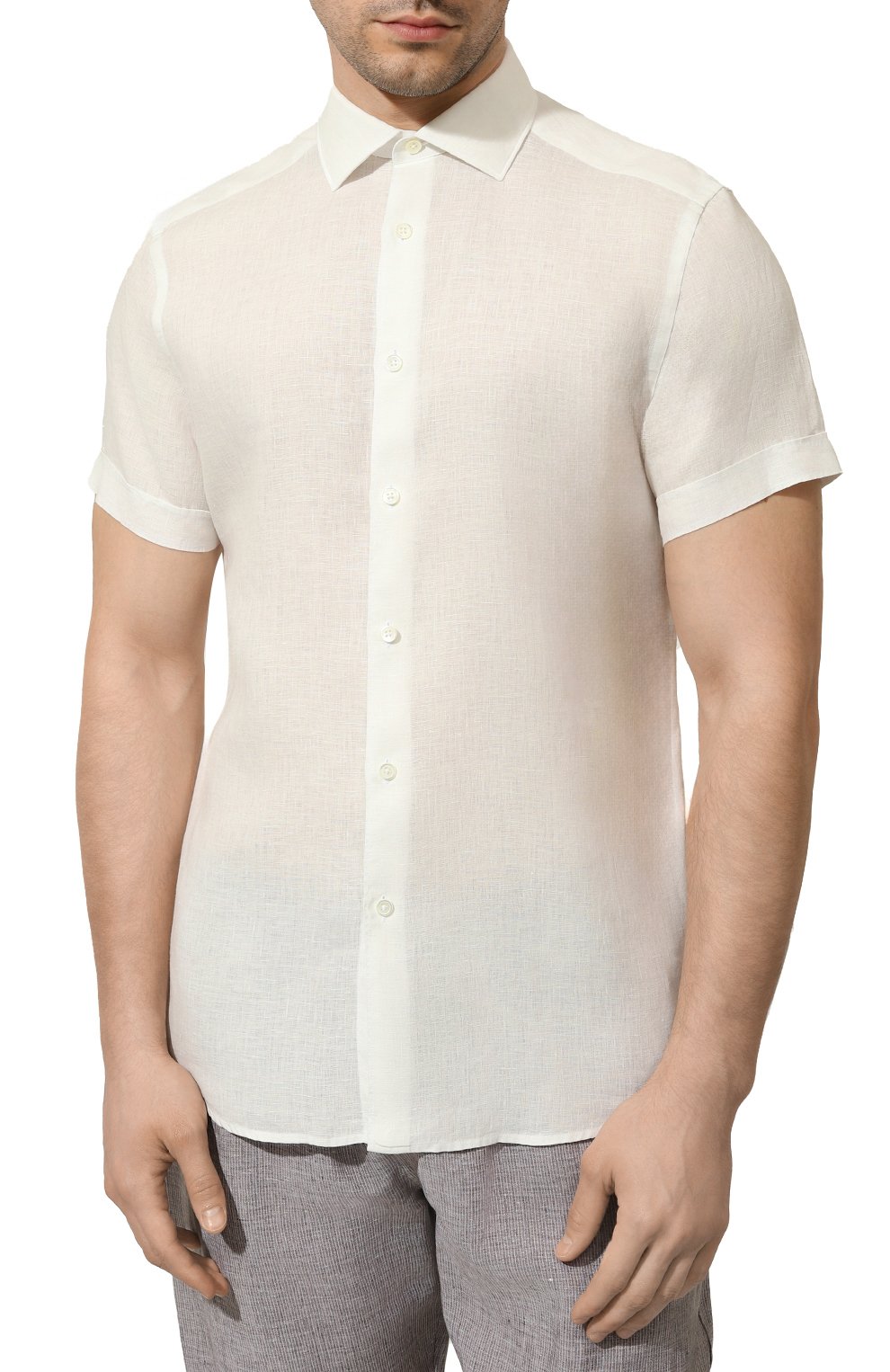 Льняная рубашка ZEGNA, арт. UDX38A7/SCF5, фото 3