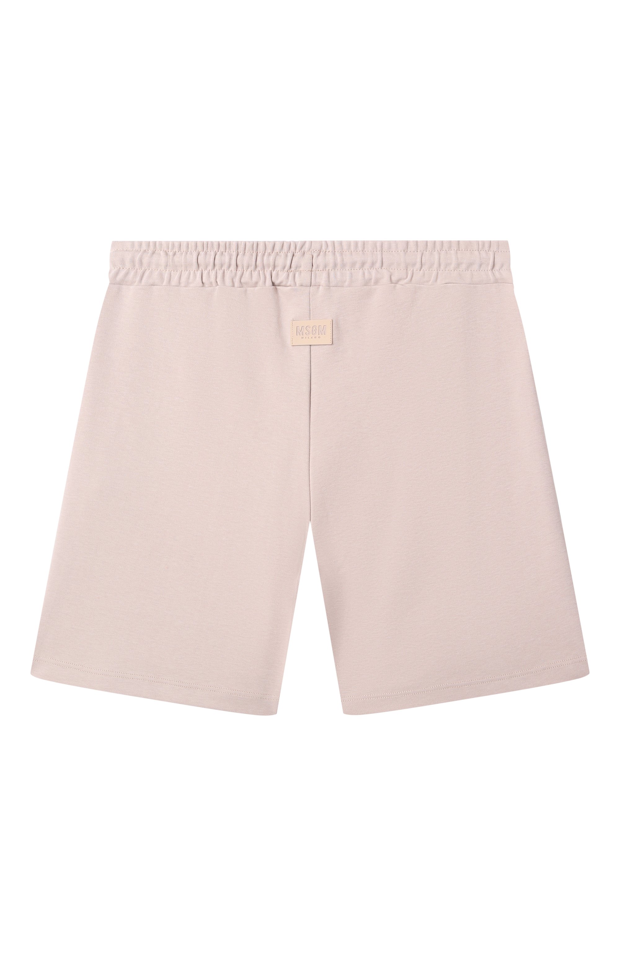 Хлопковые шорты MSGM KIDS светло-бежевого цвета по цене 7555 руб., арт. S5MSJUBE173, фото 2 Хлопковые шорты MSGM KIDS, арт. S5MSJUBE173, фото 2