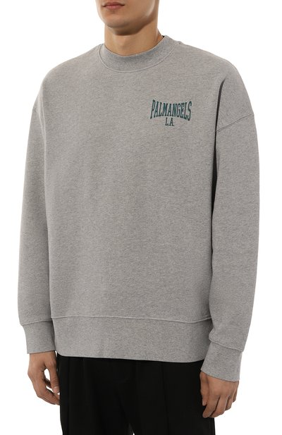 Хлопковый свитшот PALM ANGELS, арт. PMBA026F24FLE008, фото 3