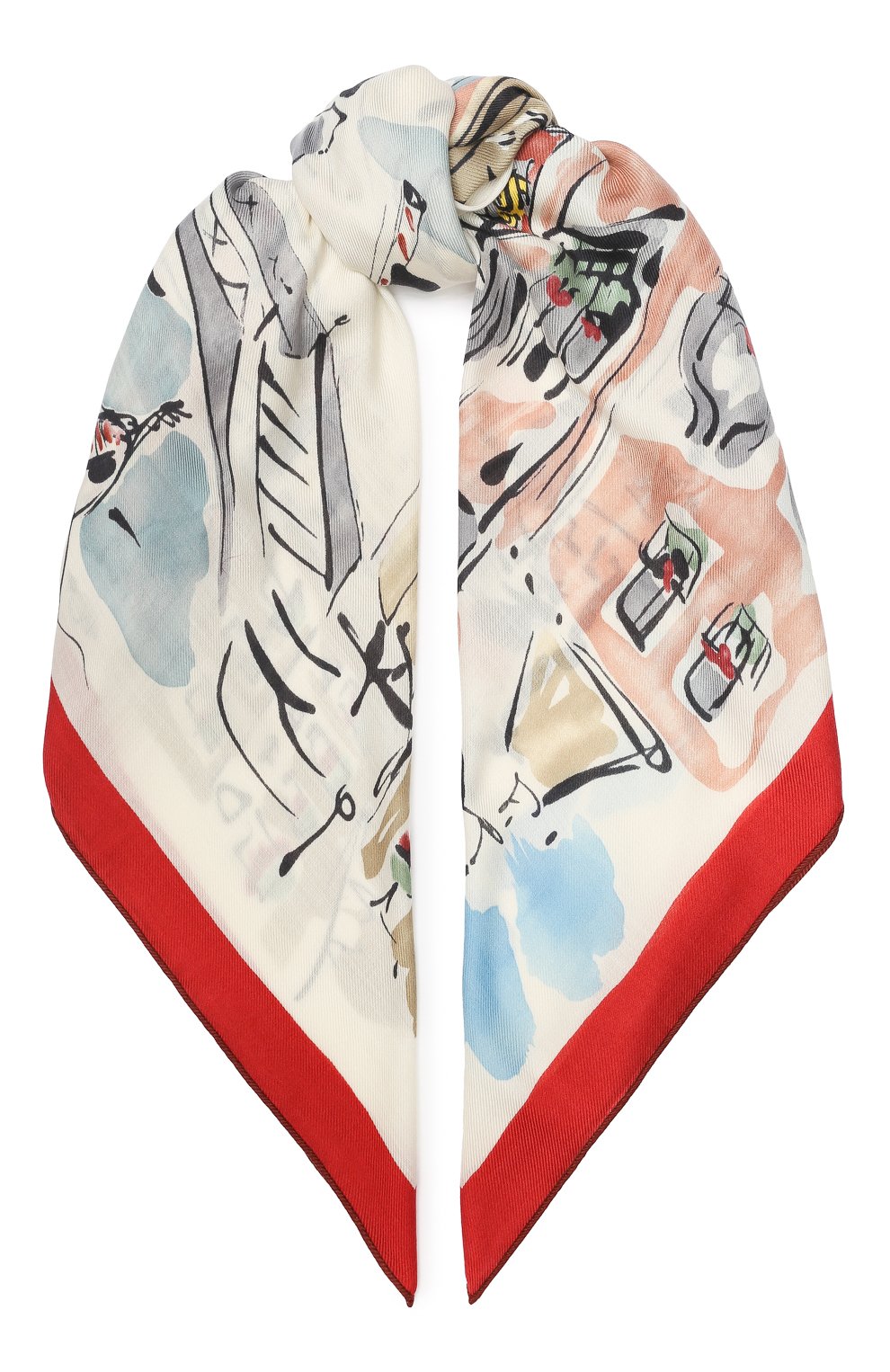 Шелковый платок paris LORO PIANA разноцветного цвета по цене 185000 руб., арт. FAI7160, фото 1 Шелковый платок paris LORO PIANA, арт. FAI7160, фото 1